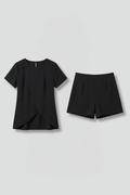Women’s Lounge Set with Relaxed Fit and Short Sleeves