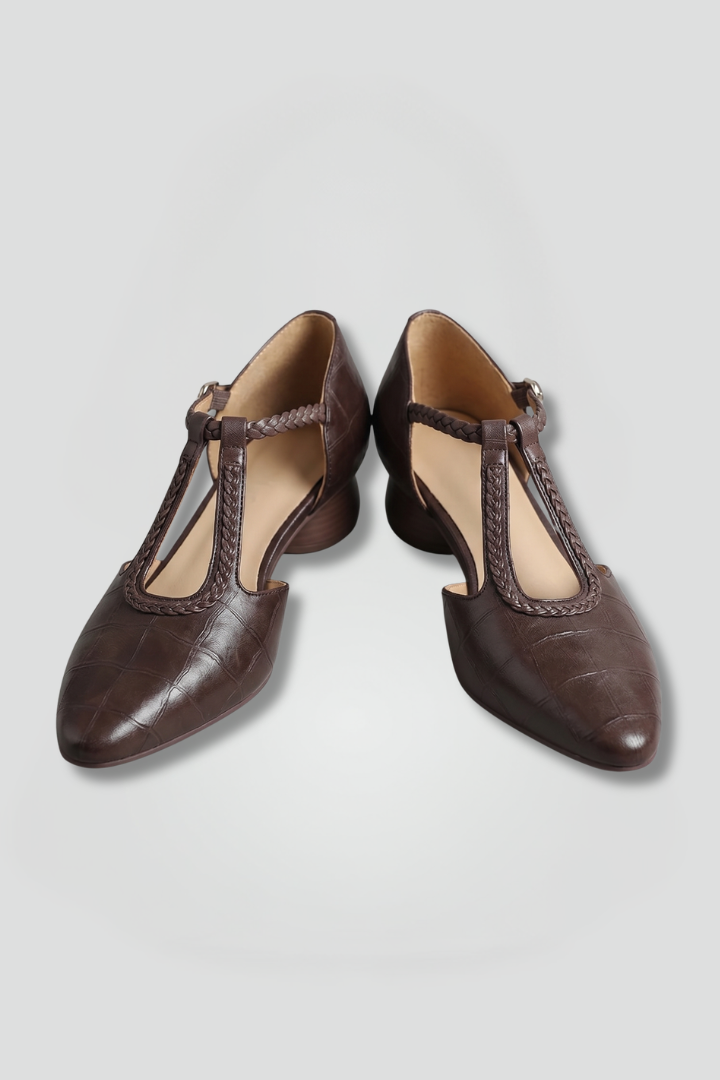 Women's Mary Jane Flats with Buckle Closure for Everyday Wear