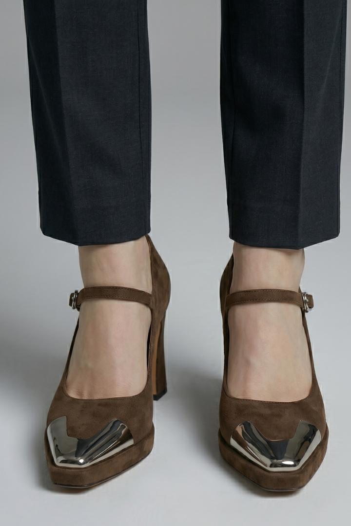 Women's Mary Jane Pumps with Block Heel for Cocktail Events