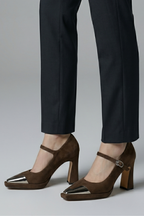 Women's Mary Jane Pumps with Block Heel for Cocktail Events