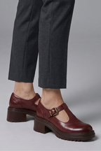 Women's Mary Jane Pumps with Block Heel for Office Wear