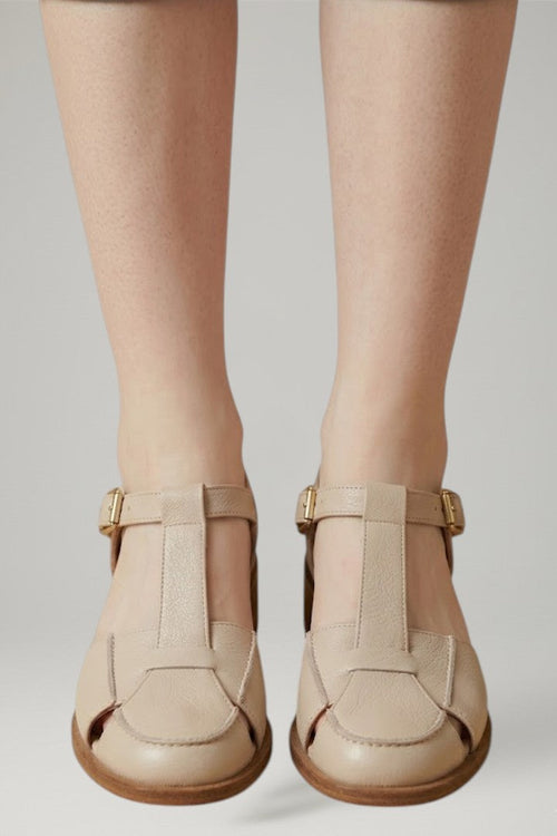Women's Mary Jane Sandals with Adjustable Strap
