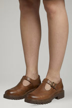 Women's Mary Jane Sandals with Strap Closure and Cushioned Insole
