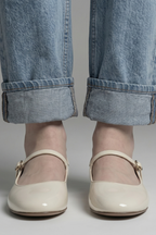 Women's Mary Jane Shoes with Buckle Strap for Everyday Wear