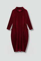 Women’s Maxi Dress with High Neck and Long Sleeves