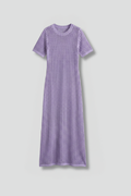 Women’s Maxi Dress with Short Sleeves and Cut-Out Surface