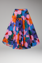 Women’s Maxi Skirt with Elastic Waist and Graphic Print