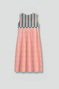 Women’s Midi Dress with Sleeveless Design and Linen Blend