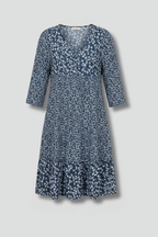 Women’s Midi Dress with Structured Fit and Plain Surface