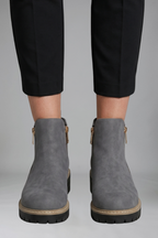 Women's Orthopaedic Ankle Boots with Side Zip Closure for Fall
