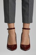 Women's Orthopaedic Block Heel Pumps with Buckle Closure for Formal Occasions