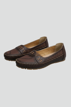 Women's Orthopaedic Flats with Perforated Upper for All-Day Comfort