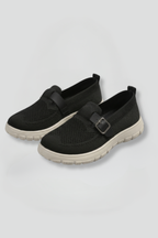 Women's Orthopaedic Loafers with Adjustable Buckle Strap for Everyday Wear