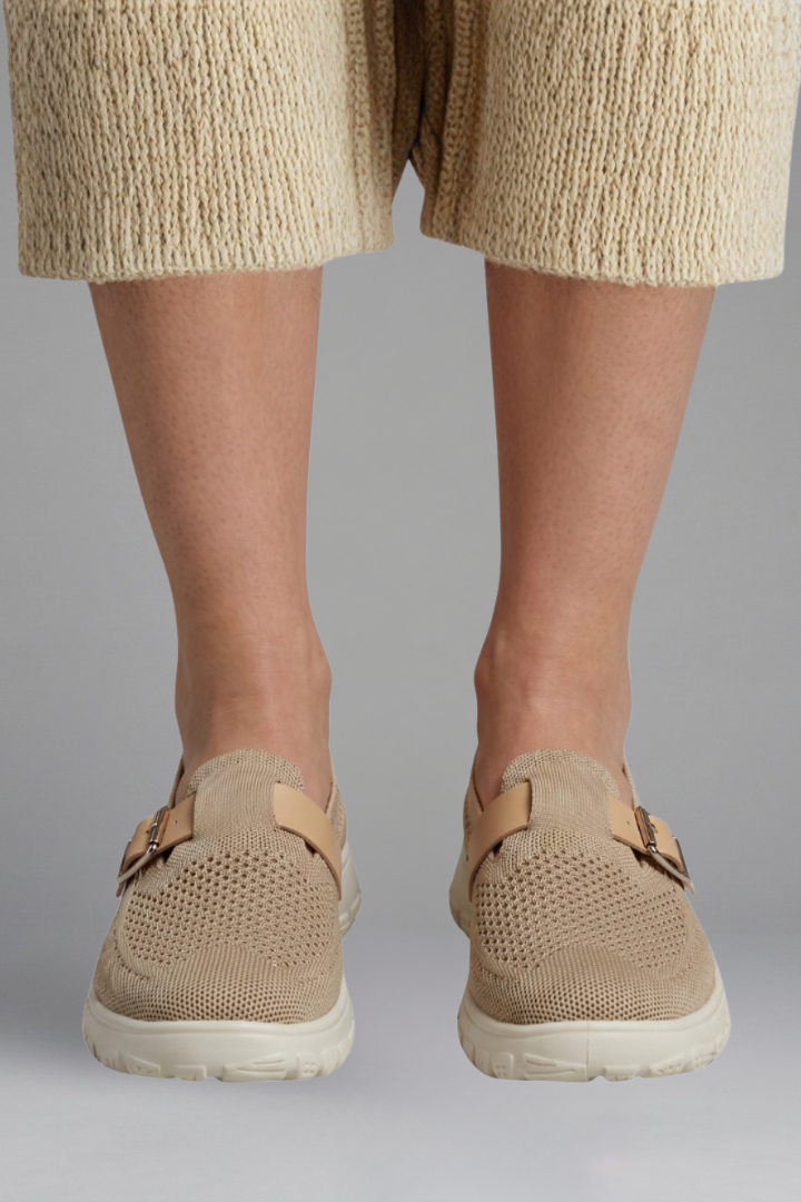 Women's Orthopaedic Loafers with Adjustable Buckle Strap for Everyday Wear