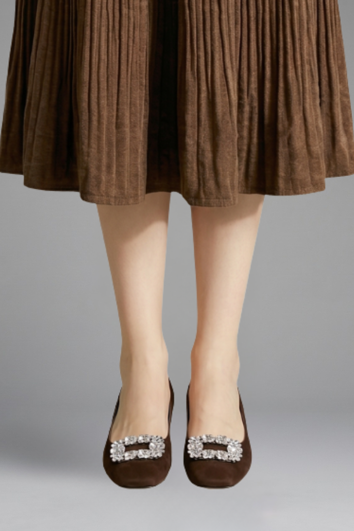 Women's Orthopaedic Pumps with Block Heel for Formal Occasions