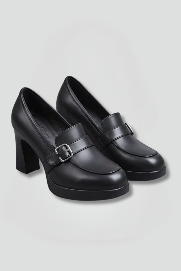Women's Orthopaedic Pumps with Block Heel for Office Wear