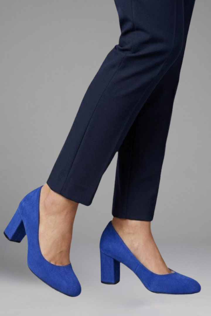 Women's Orthopaedic Pumps with Textured Outsole for Office Wear