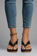 Women's Orthopaedic Sandals with Block Heel for Summer