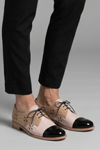 Women's Oxford Shoes with Low Hee for Office Wear