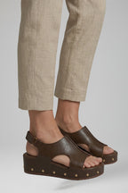 Women's Platform Sandals with Cushioned Footbed and Straps