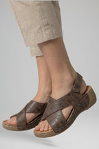 Women's Platform Wedge Sandals with Wedge Heel