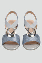 Women's Sandals with Adjustable Ankle Strap and Block Heel