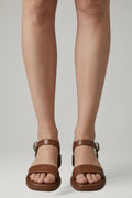 Women's Sandals with Adjustable Strap and Block Heel