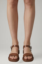 Women's Sandals with Adjustable Strap and Block Heel