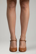 Women's Sandals with Buckle Strap and Low Heel