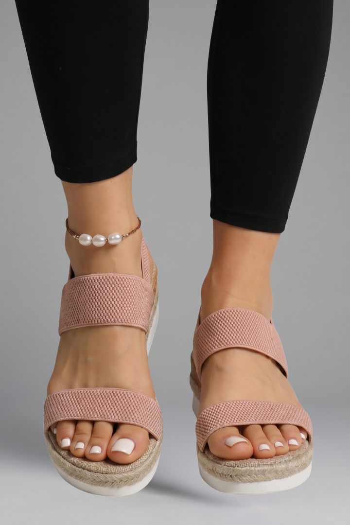 Women's Sandals with Stretch-Fit Straps for Summer