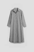 Women’s Shirt Dress with Button Fastening and Long Sleeves