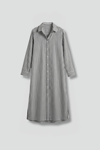 Women’s Shirt Dress with Button Fastening and Long Sleeves
