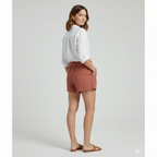 Women’s Shorts with Drawstring Waist and Ruffle Hem