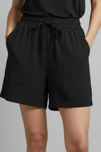 Women’s Shorts with Drawstring Waist and Side Pockets
