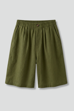 Women’s Shorts with Elastic Waistband and Side Pockets