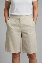 Women’s Shorts with Elastic Waistband and Side Pockets