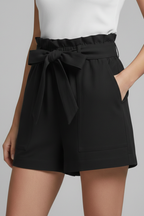 Women’s Shorts with Tie Waist and Side Pockets
