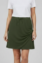 Women’s Skirt with Drawstring Waist and Built-In Shorts
