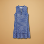 Women’s Sleeveless Dress with Abstract Print
