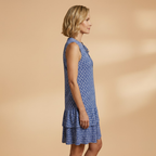 Women’s Sleeveless Dress with Abstract Print