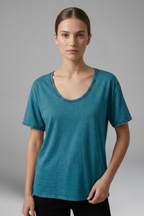 Women’s T-Shirt with Round Neck and Short Sleeves