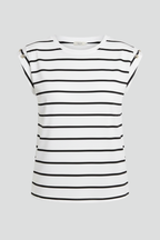 Women’s T-Shirt with Round Neck and Sleeveless Cut