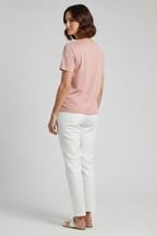 Women’s T-Shirt with V Neckline and Short Sleeves