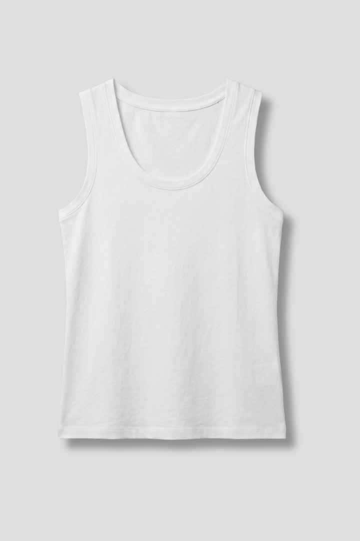 Women’s Tank Top with Round Neck and Sleeveless Design