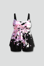 Women’s Tankini Set with Printed Top and Shorts
