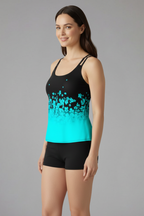 Women’s Tankini Set with Scoop Neck and Shorts