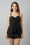 Women’s Tankini Set with Sweetheart Neck and Shorts