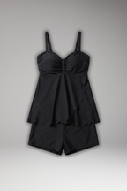 Women’s Tankini Set with Sweetheart Neck and Shorts