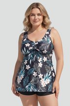 Women’s Tankini Set with V-Neck and Shorts