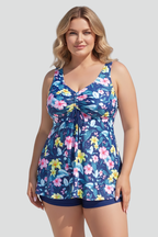 Women’s Tankini Set with V-Neck and Shorts